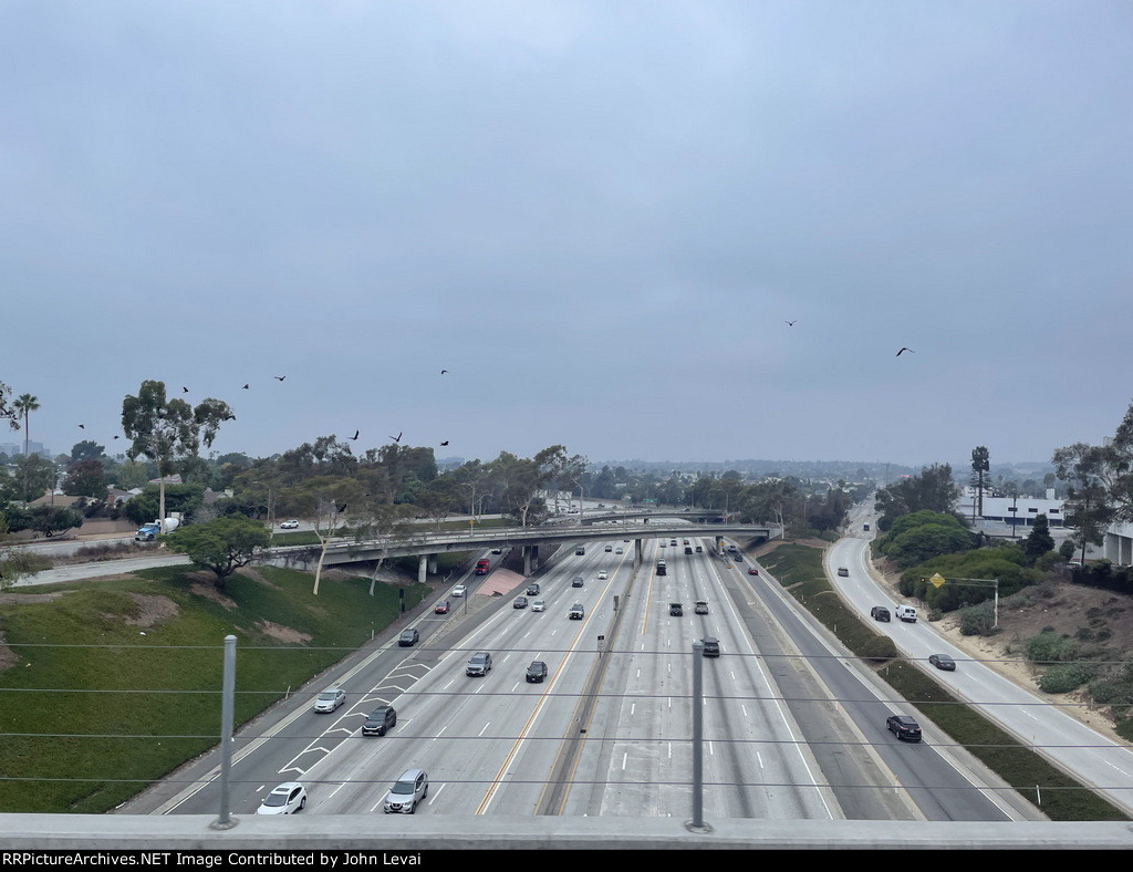 Going over the 405 just east of Westchester/Veterans Station 